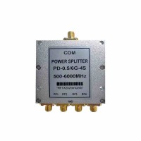 PD-0.5/6G-4S 500-6000MHz 4-Way Microstrip Power Divider Power Splitter Combiner (without DC Block)