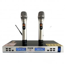 UR28D Wireless Microphone System Professional FM U-band Microphone for Professional Stage Performance/Home Karaoke