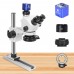 HY-5100-HG7045 7-50X Slide-rail Base Microscope Stand Digital Camera Stereo Trinocular Lens for Cellphone Repair Soldering Tools