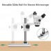 HY-5100-HG7045 7-50X Slide-rail Base Microscope Stand Digital Camera Stereo Trinocular Lens for Cellphone Repair Soldering Tools