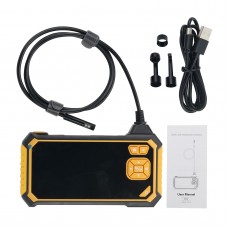 Inskam113-2 8mm 1M Industrial Endoscope Camera 1080P Borescope Dual Waterproof Lens 4.3" Color LCD