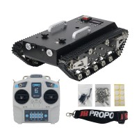 WT-200s Upgraded RC Tank Chassis Metal Track Tank Load 30KG Shock Absorber (Ready To Use Version)