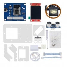 Mini Ultrasonic Radar Support Mini Screen Display and 1M Motor Range for Arduino Starter Kit Programming Education