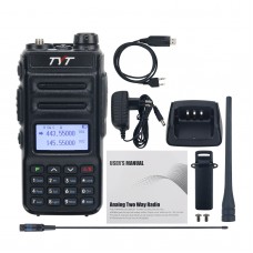 TYT TH-UV88 5W VHF UHF Radio Long-Range Handheld Transceiver with Programming Cable Long Antenna