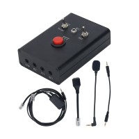 DIH-1 Multifunctional Radio Microphone Radio Accessory for XIEGU Shortwave Radio Support External Speaker/Headphone