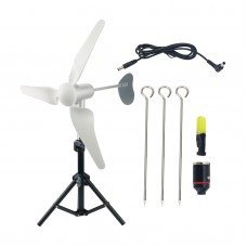 50W 1-24V High-End Micro Wind Generator Kit Portable Wind Turbine Generator for Outdoor Uses Camping