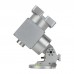 JUWEI-17 Silvery Harmonic Equatorial Mount with Wide Dovetail Groove for Astronomical Telescope Compatible with Theodolite Mode