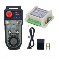 CTWGP 6-Axis CNC MPG + Receiver 433MHz Wireless Handwheel 100PPR 40M Manual Pulse Generator for SIEMENS/FAGOR/MITSUBISHI/FANUC