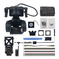 C-20T 3-Axis FPV Gimbal PTZ + USB Debugging Module + Headtraker Wireless Module Kit for Moonlight