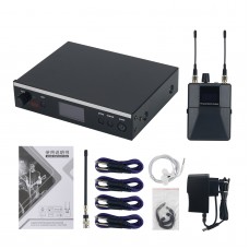 PSM300 566-590MHz In Ear Monitor System Wireless IEM System with 1 Receiver Supports Stereo Sound