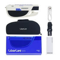 LiberLive White C1 Fusion Accompany Guitar 3.5mm Intelligent Electric Stringless Guitar with Protective Bag