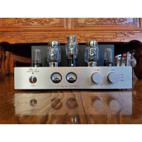 KT88-K1 VU Meter Bluetooth5.0 Version Class A HiFi Pure Electronic Tube Amplifier 15Wx2 Output with 5 Vacuum Tubes