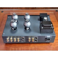 Silvery Upgraded Version C1 Electronic Tube Amplifier HiFi Power Amplifier CV181-SE Preamplifier Tubes with Balanced Port