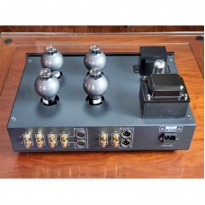 Silvery Upgraded Version C1 Electronic Tube Amplifier HiFi Power Amplifier CV181-SE Preamplifier Tubes with Balanced Port