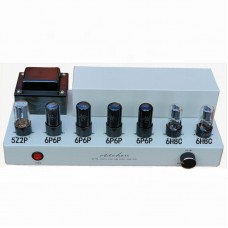 6P6P-6V6 Vacuum Tubes Push-pull HiFi Audio Power Amplifier Bluetooth Stereo Electronic Tube Amplifier 9Wx2 Output