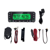 HONGKAIDE DM9100 25W 10KM DMR Mobile Radio Dual Band FM Transceiver with Built-in GPS Module