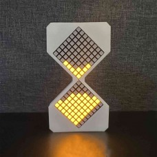 30 Minute Electronic Hourglass Timer Sand Timer Toy Gift with Gravity Sensing (Yellow LED Lights)