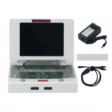 Saturn Slim Combo Game Console (White) with 8" 4:3 LCD Screen and Hifi Stereo Speakers for SS Games