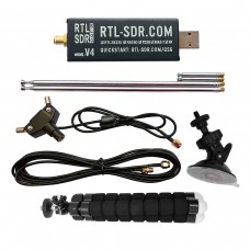 Original Blog V4 Dongle R828D Software Defined Radio with Dipole Antenna Kit (9 in 1) for RTL-SDR