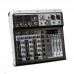 KP4 Professional 4-Channel Multifunctional Audio Mixer Built-in 16 Digital Effector 48V Phantom Power Supply