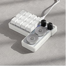 YYR4 Custom Mechanical Keyboard 12-Keypad Brown Switch without Lettering for Photo Editors Illustrators Designers