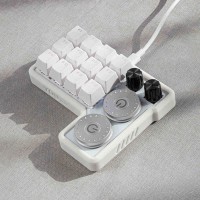 YYR4 Custom Mechanical Keyboard 12-Keypad Brown Switch with Lettering for Photo Editors Illustrators Designers