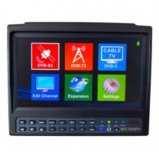 KPT-701S/T+ 7” IPS Portable Combo Satellite Finder (S2+T2+C) & HD & CCTV Monitor (with TV + HD + AHD + AV Input)