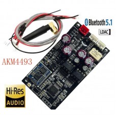 QCC5125 Bluetooth5.1 AK4493SEQ Lossless Audio Decoder Board Wireless Audio Receiver Support for LDAC/APTX HD