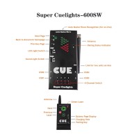 Super Cuelights-600SW Presenter Remote 1 Receiver and 2 Transmitters with 4-Channel Switch Control for PowerPoint Presentation