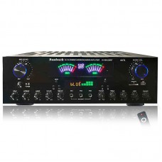 AV-999BT 220V 7 Channel Bluetooth Amplifier Hifi Stereo Karaoke Audio Amplifier w/ 1000W Peak Power