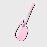 Stringless Guitar Stringless Electric Guitar (Pink) Supports Automatic Playing Singing for Novices