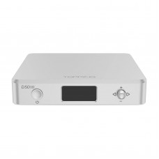 TOPPING D50 III Desktop HiFi DAC D50III BT5.1 Audio Decoder (Silver) w/ Remote Control & 2 ES9039Q2M