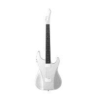 AG01 Smart Guitar Painless Guitar (White) w/ Silicone Strings Detachable Fretboard & Headphone Jack