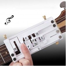 Guitar Chord Trainer Tool Guitar Chord Presser (White) Designed for Beginners & Fits 38-42" Guitars