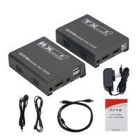 HDMI KVM Optical Transceiver HDMI Extender 20KM HDMI/KVM Fiber Extender Over TCP/IP with Square Connector