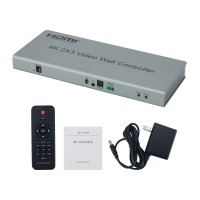 4K 2x3 Video Wall Controller with 1 HDMI Input 6 Outputs Audio Output for LCD TV Stores Shows Events