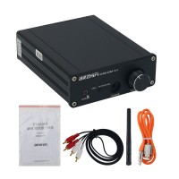 Black Power Amplifier HiFi Bluetooth Receiver ES9038 DAC Audio Decoder with 2 Upgraded 1612 Operational Amplifier