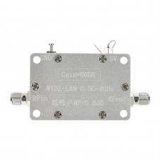 0.5-4GHz LNA 60dB High Gain 50ohms Low Noise Amplifier with SMA Female Connector for GPS/Beidou/GLNSS Amplifier