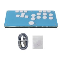 Left-Handed WASD Arcade Controller Fight Stick Game Controller for Hitbox Mixbox Fighting Game