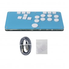 Left-Handed WASD Arcade Controller Fight Stick Game Controller for Hitbox Mixbox Fighting Game