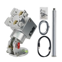 JUWEI-17 Silvery Harmonic Equatorial Mount with Wide Dovetail Groove for Astronomical Telescope Compatible with Theodolite Mode