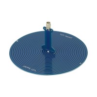 Right-handed Circular Polarization 15CM 120MHz-6GHz UWB Antenna Archimedes Spiral Antenna with SMA Male Connector