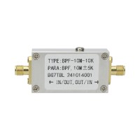 BPF-10M-10K 10MHz Narrow Bandpass Filter 50ohms RF Accessory Crystal Filter with SMA Female Connector