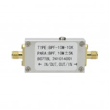 BPF-10M-10K 10MHz Narrow Bandpass Filter 50ohms RF Accessory Crystal Filter with SMA Female Connector