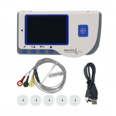 PC-80B Portable Handheld Single Channel ECG Monitor Wireless Cardiograph Dual Mode Measurement with 3PCS Electrodes