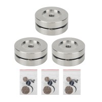 3PCS FE Audio Devices Stand Spike Shock Absorbing Foot Pad with Stainless Steel and Ceramic Beads for Amplifiers/Speakers