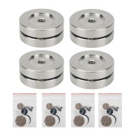 4PCS FE Audio Devices Stand Spike Shock Absorbing Foot Pad with Stainless Steel and Ceramic Beads for Amplifiers/Speakers