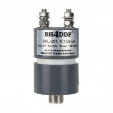 BH4DDF BAL-201 4:1 Shortwave Balun 200ohms Waterproof Antenna Balun Transformer 1-54MHz 150W SSB/PEP 250W