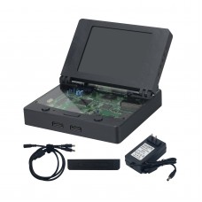 Saturn Slim Combo Game Console (Black) with 8" 4:3 LCD Screen and Hifi Stereo Speakers for SS Games