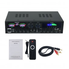 AV-555BT 5 Home Amplifier Amplifier Bluetooth Hifi Stereo Karaoke Audio Amp w/ 400W+400W Peak Power